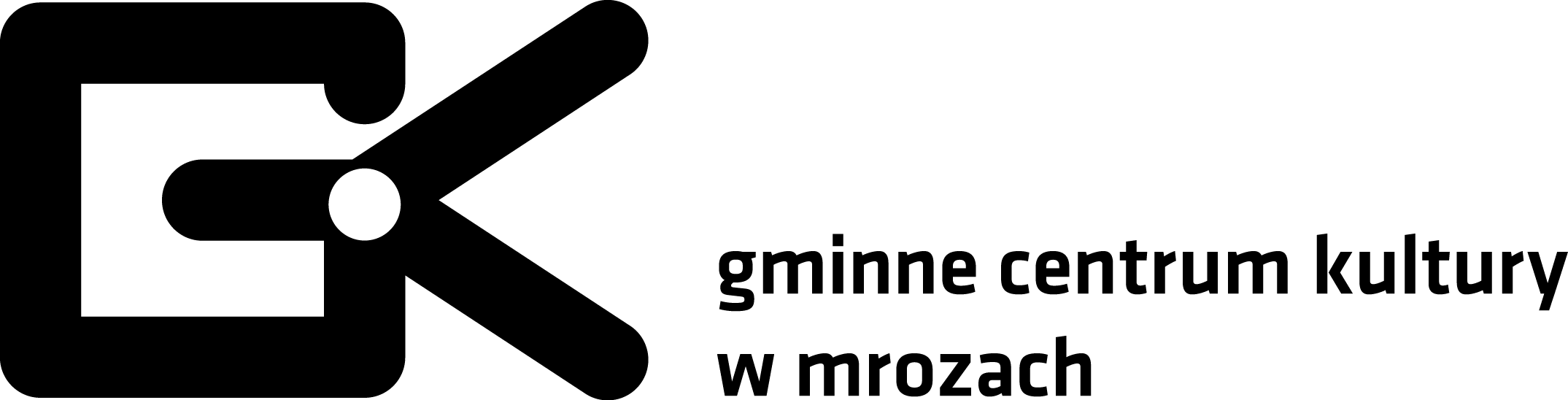 GCK Mrozy logo z opisem poziom mono